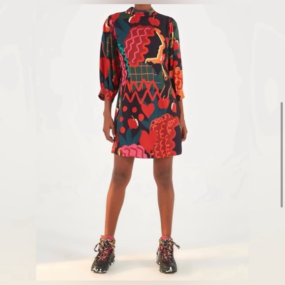 FARM Rio Lovers Apple Mini Dress Women’s size Small - Picture 4 of 16